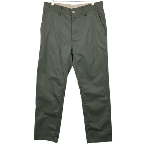 Rhythm Other - Rhythm Pants Mens 34x31 Green Chino Straight Leg Rhythm Customs Casual Pockets